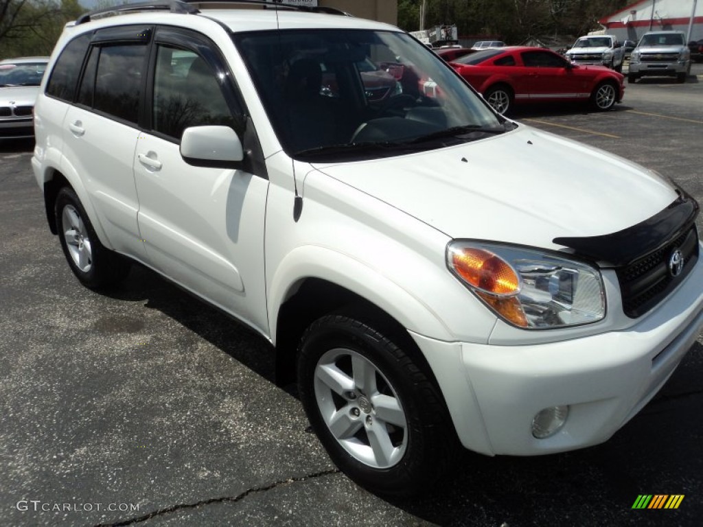 2004 RAV4 4WD - Frosted White Pearl / Dark Charcoal photo #22