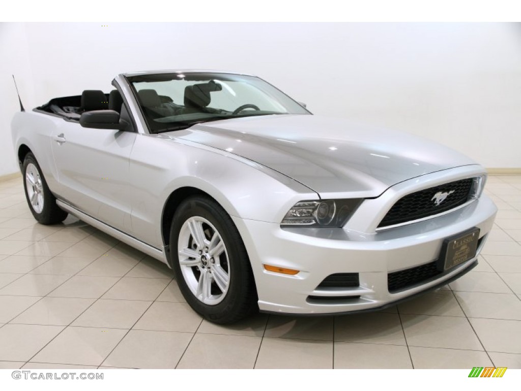 2014 Mustang V6 Convertible - Ingot Silver / Charcoal Black photo #1