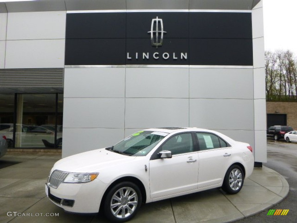 2012 MKZ AWD - White Platinum Metallic Tri-Coat / Dark Charcoal photo #1