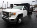 Summit White 2015 GMC Sierra 3500HD Work Truck Regular Cab Dump Truck