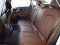 2014 Audi A6 Nougat Brown Interior Rear Seat Photo