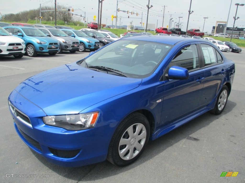 Octane Blue Pearl 2012 Mitsubishi Lancer ES Exterior Photo #93036288