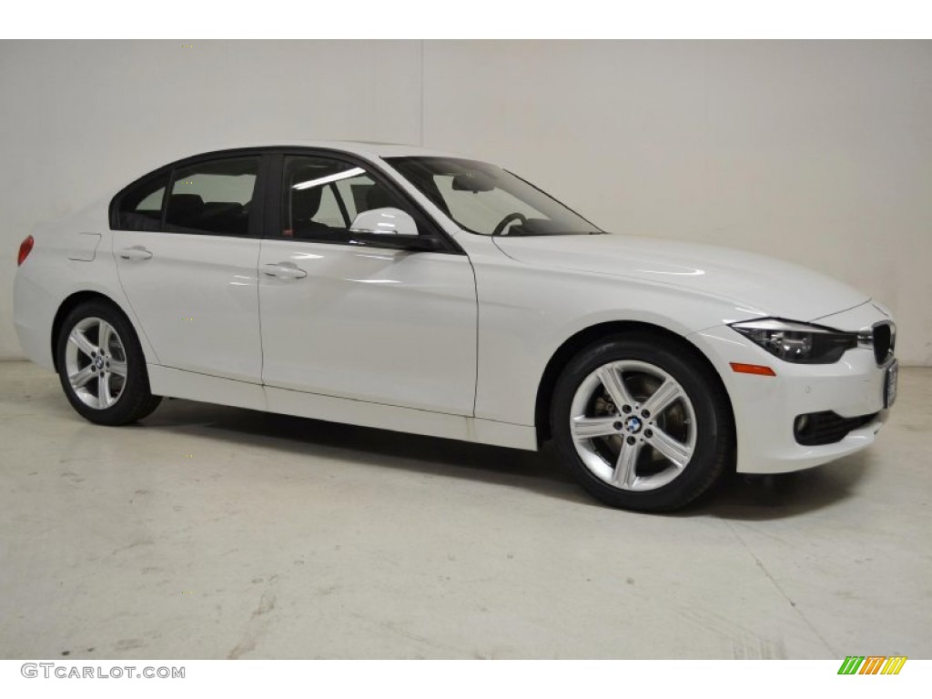 2014 3 Series 328d Sedan - Alpine White / Black photo #2