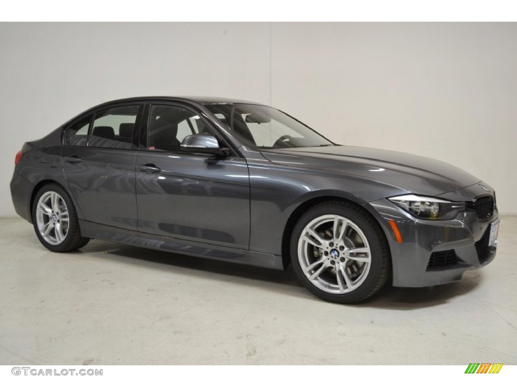 2014 3 Series 328i Sedan - Mineral Grey Metallic / Black photo #2