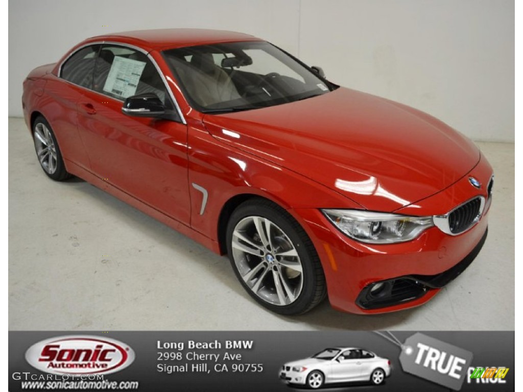 2014 4 Series 428i Convertible - Melbourne Red Metallic / Oyster/Black photo #1