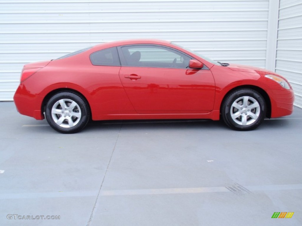 2009 Altima 2.5 S Coupe - Code Red Metallic / Charcoal photo #3