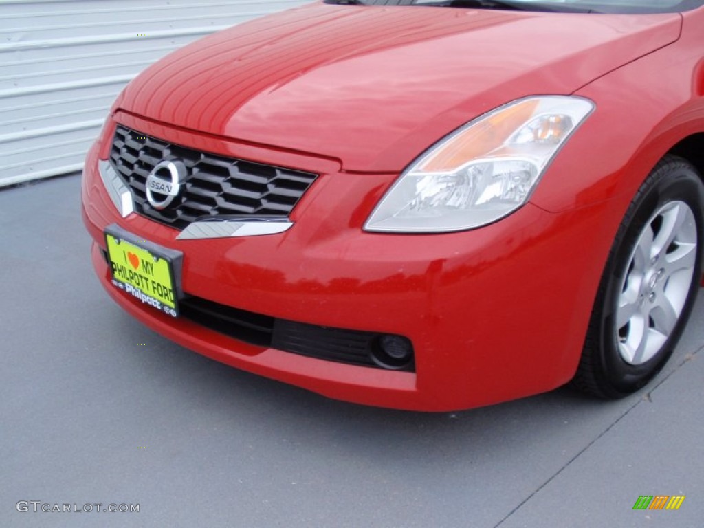 2009 Altima 2.5 S Coupe - Code Red Metallic / Charcoal photo #11