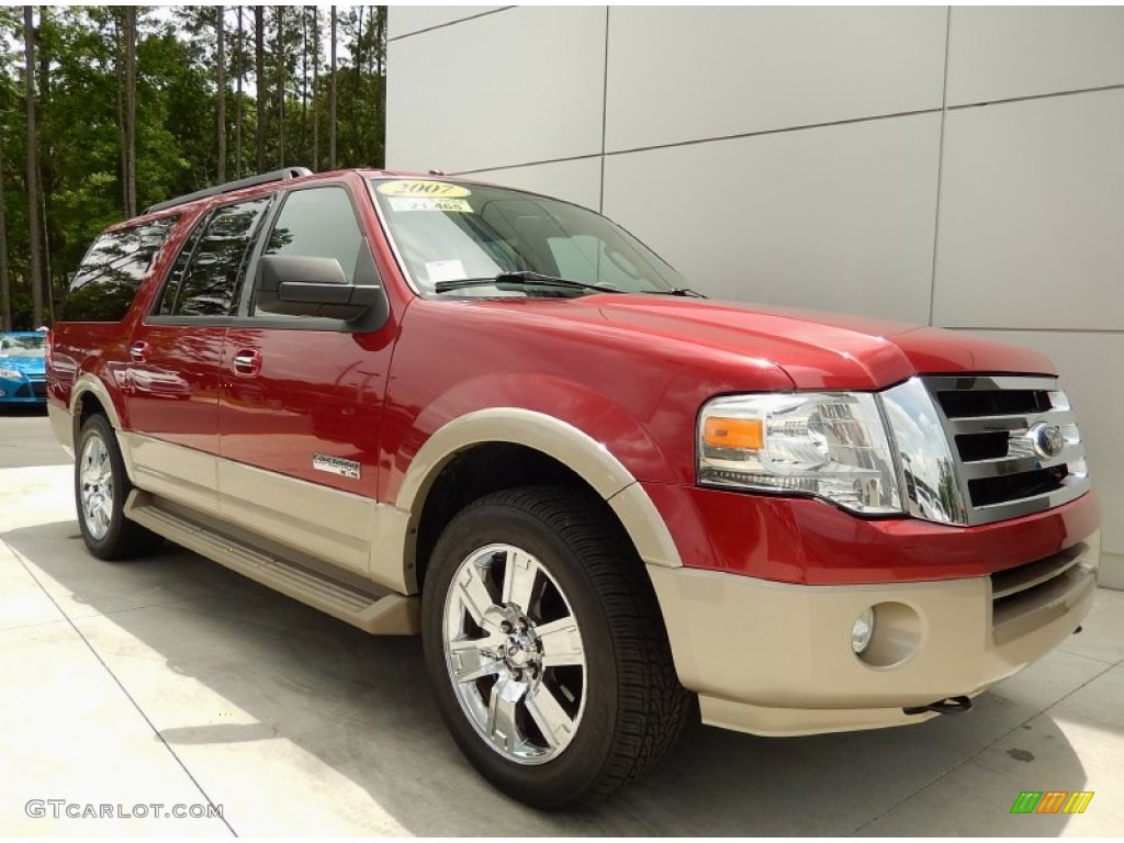 Redfire Metallic 2007 Ford Expedition EL Eddie Bauer 4x4 Exterior Photo #93041257