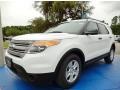 2014 Oxford White Ford Explorer FWD  photo #1