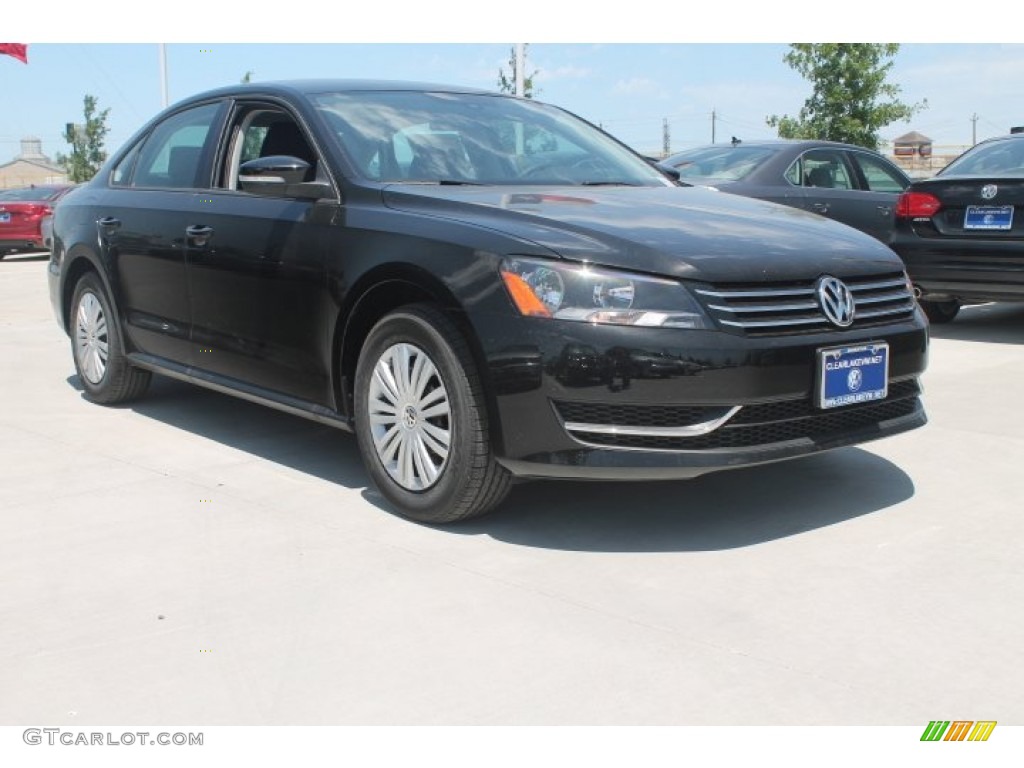 2014 Passat 1.8T S - Black / Titan Black photo #1