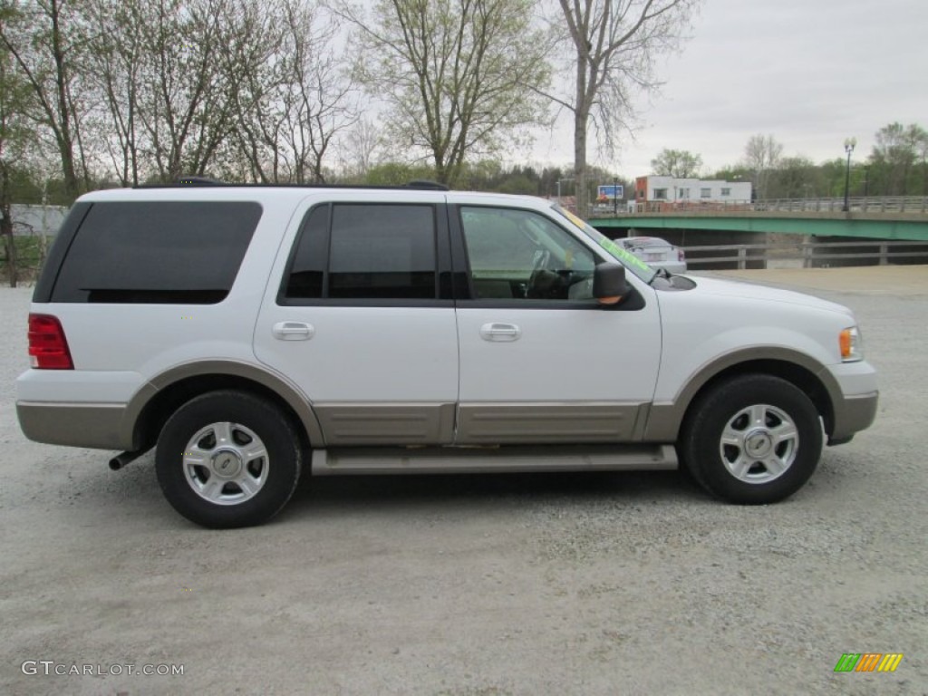 2003 Expedition Eddie Bauer 4x4 - Oxford White / Medium Parchment photo #6
