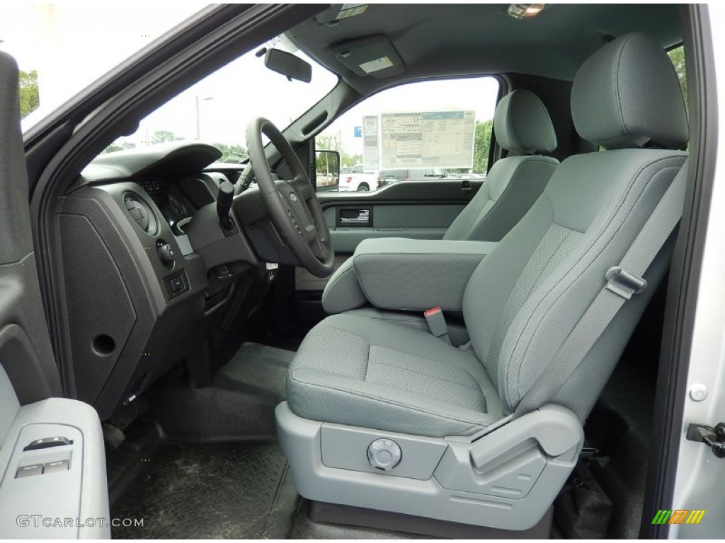 Steel Grey Interior 2014 Ford F150 XL Regular Cab Photo #93043483