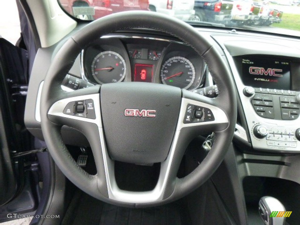 2013 GMC Terrain SLT AWD Jet Black Steering Wheel Photo #93044578
