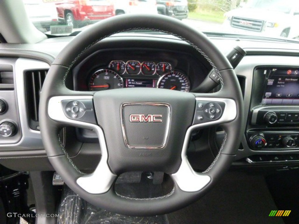 2014 Sierra 1500 SLE Double Cab 4x4 - Onyx Black / Jet Black photo #18