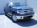 2014 Blue Jeans Ford F150 XLT SuperCrew  photo #2