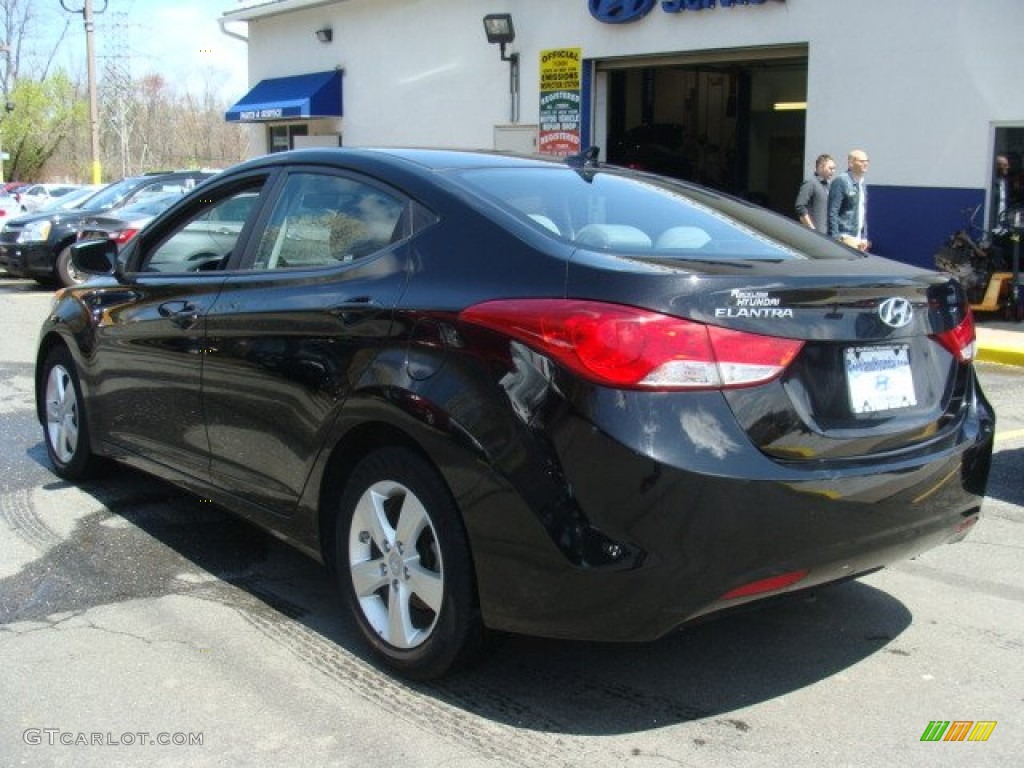 2011 Elantra GLS - Black / Gray photo #6