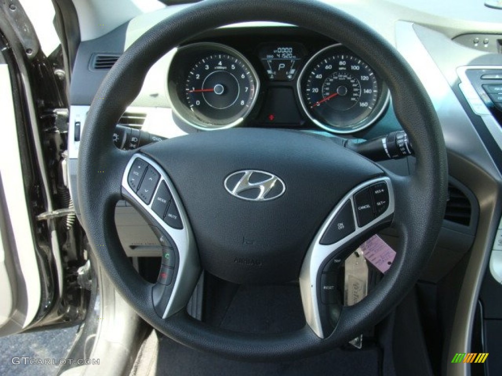 2011 Elantra GLS - Black / Gray photo #13