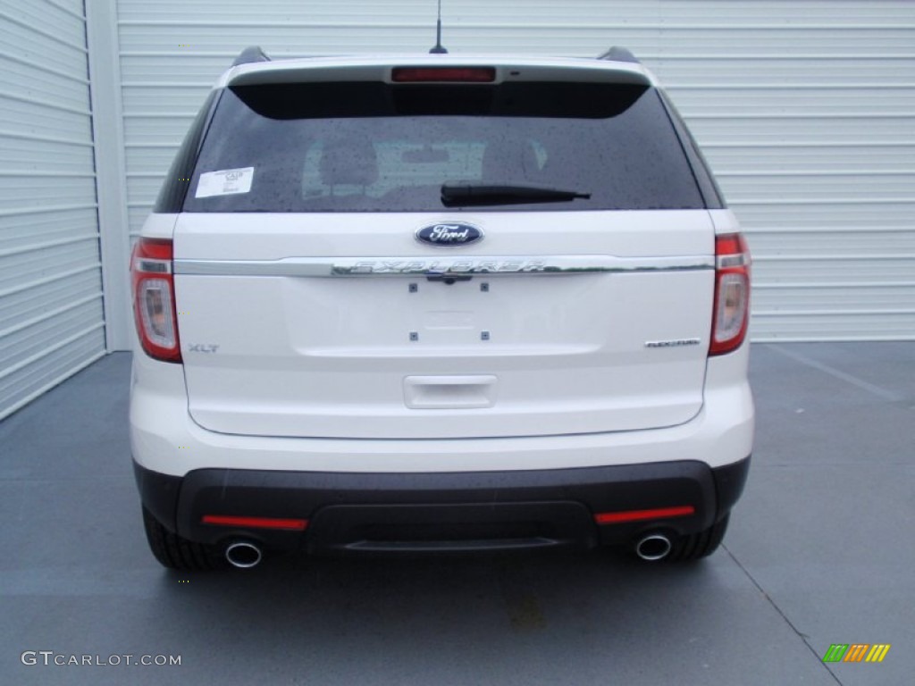 2014 Explorer XLT - White Platinum / Charcoal Black photo #5