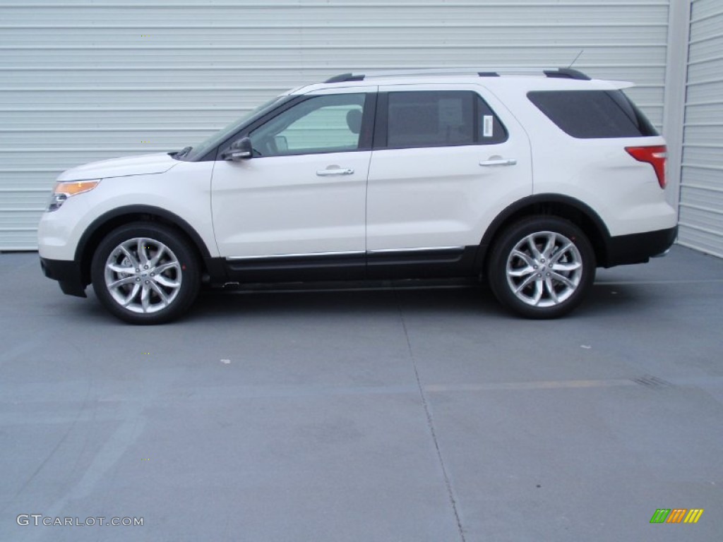 2014 Explorer XLT - White Platinum / Charcoal Black photo #6