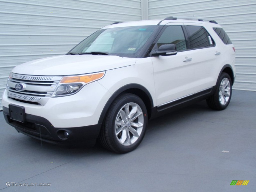 2014 Explorer XLT - White Platinum / Charcoal Black photo #7