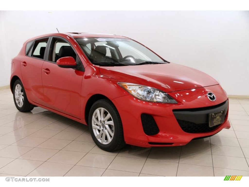 2013 MAZDA3 i Grand Touring 5 Door - Velocity Red Mica / Black photo #1