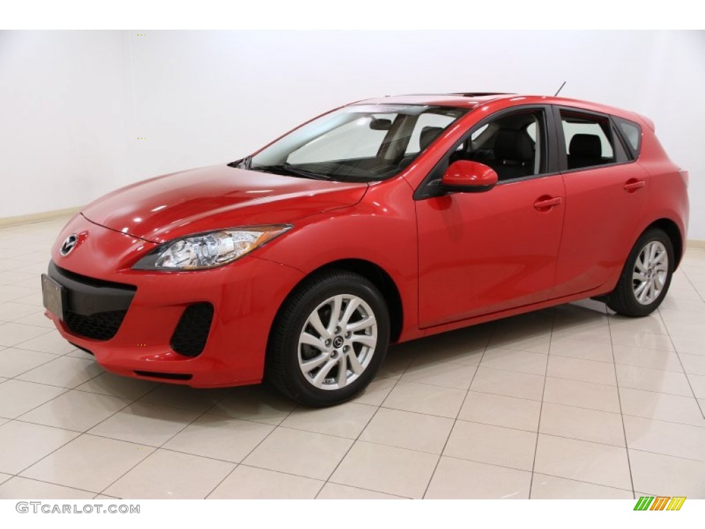 Velocity Red Mica 2013 Mazda MAZDA3 i Grand Touring 5 Door Exterior Photo #93049900
