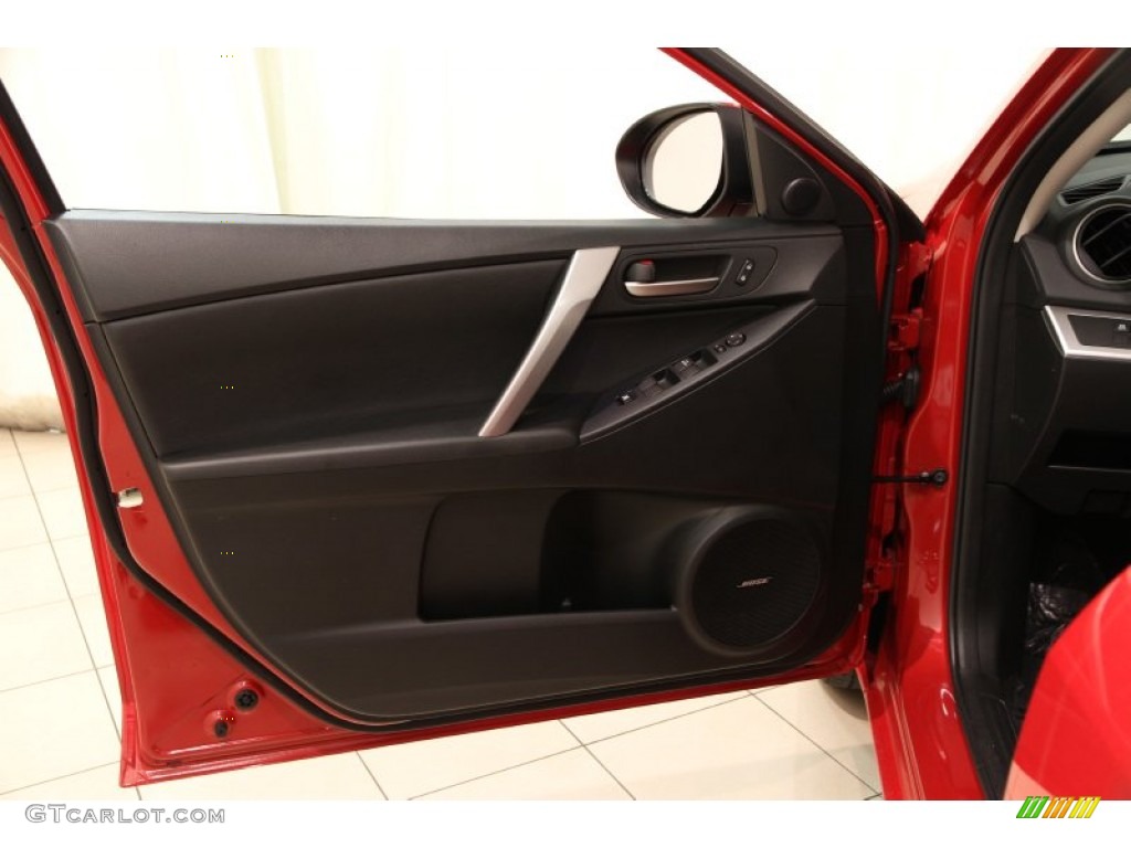 2013 Mazda MAZDA3 i Grand Touring 5 Door Black Door Panel Photo #93049921