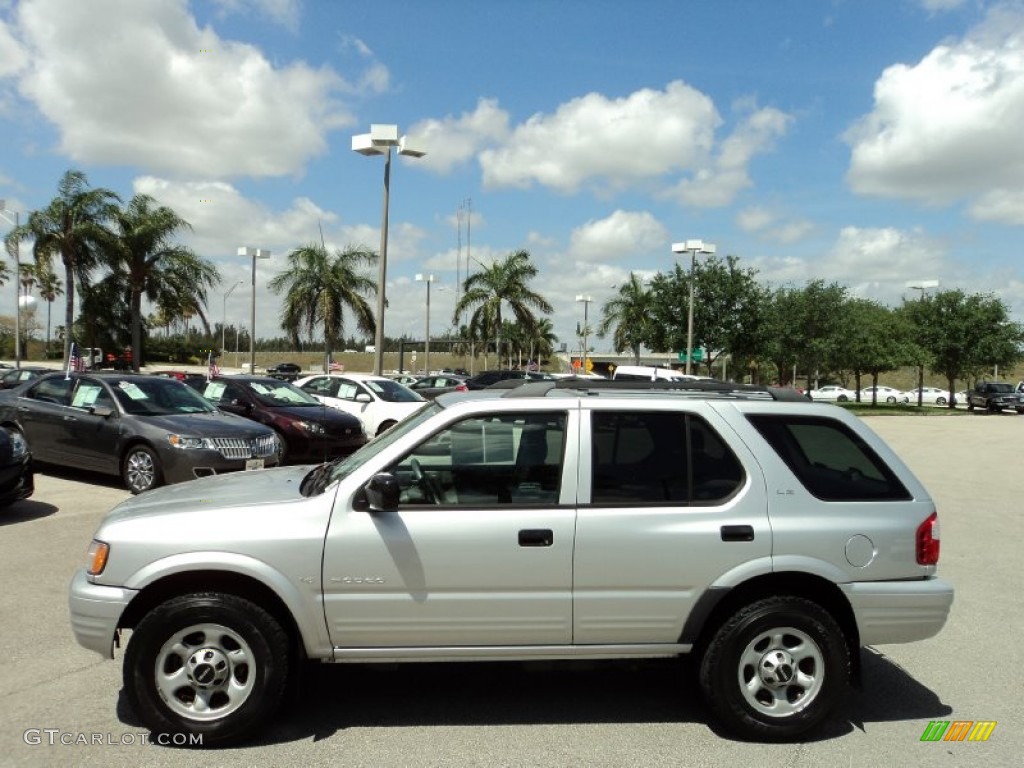 2001 Rodeo LS - Bright Silver Metallic / Gray photo #12