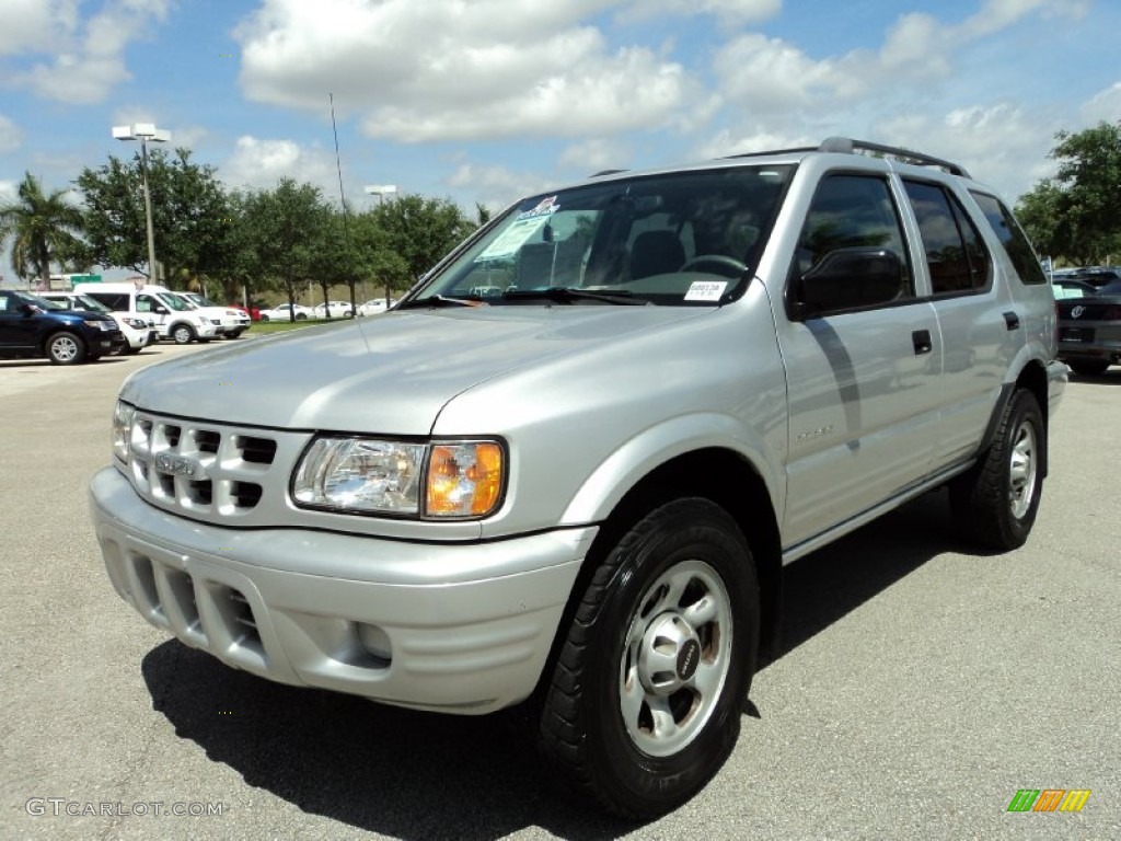 2001 Rodeo LS - Bright Silver Metallic / Gray photo #13
