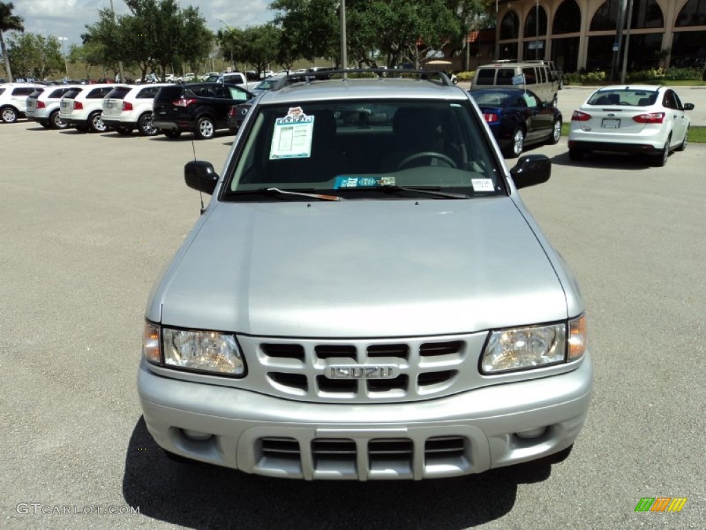 2001 Rodeo LS - Bright Silver Metallic / Gray photo #16