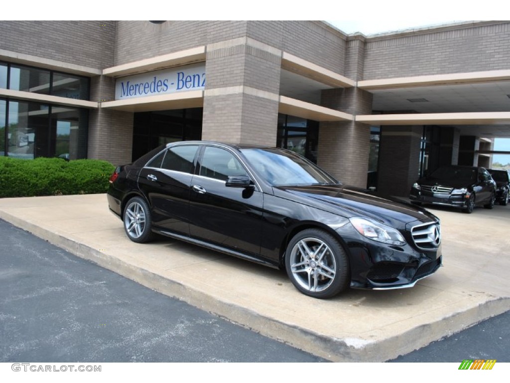 2014 E 350 4Matic Sport Sedan - Black / Black photo #1