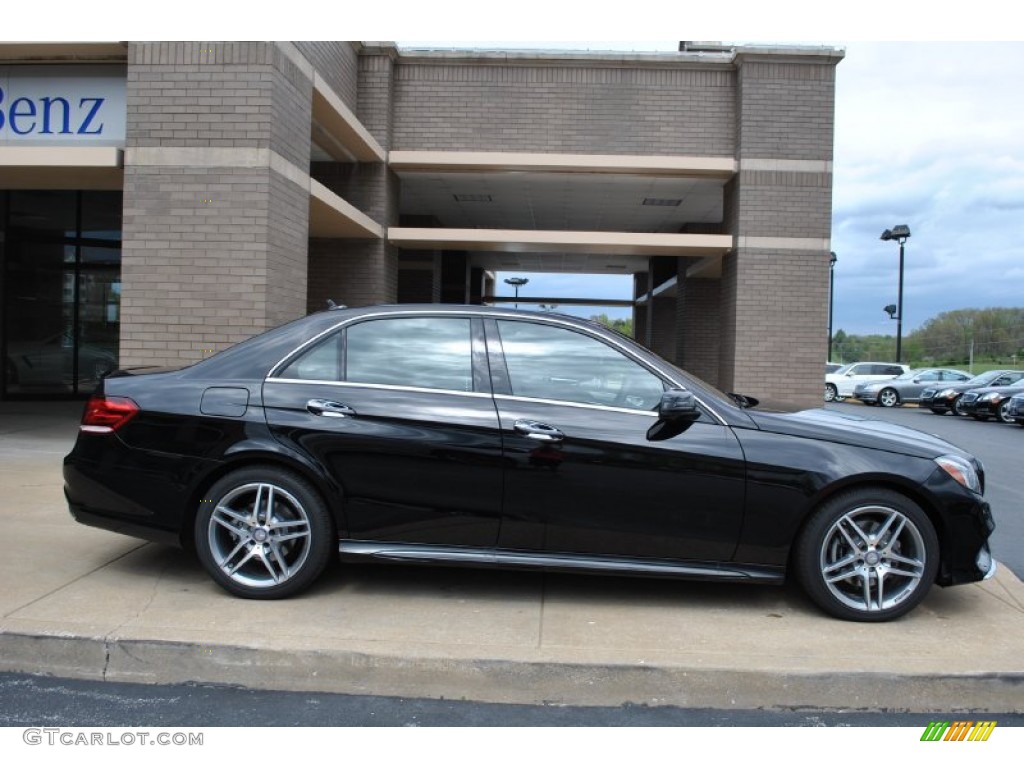 2014 E 350 4Matic Sport Sedan - Black / Black photo #2