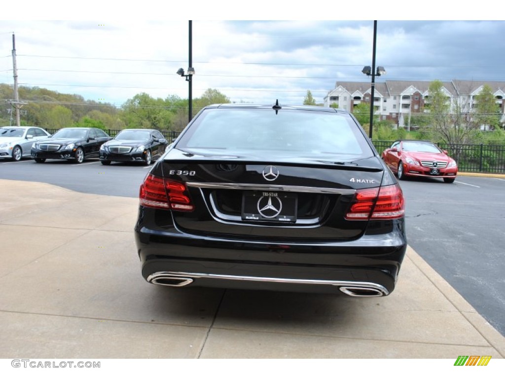 2014 E 350 4Matic Sport Sedan - Black / Black photo #3