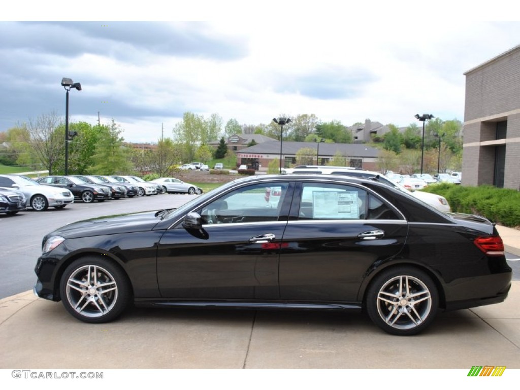 2014 E 350 4Matic Sport Sedan - Black / Black photo #4