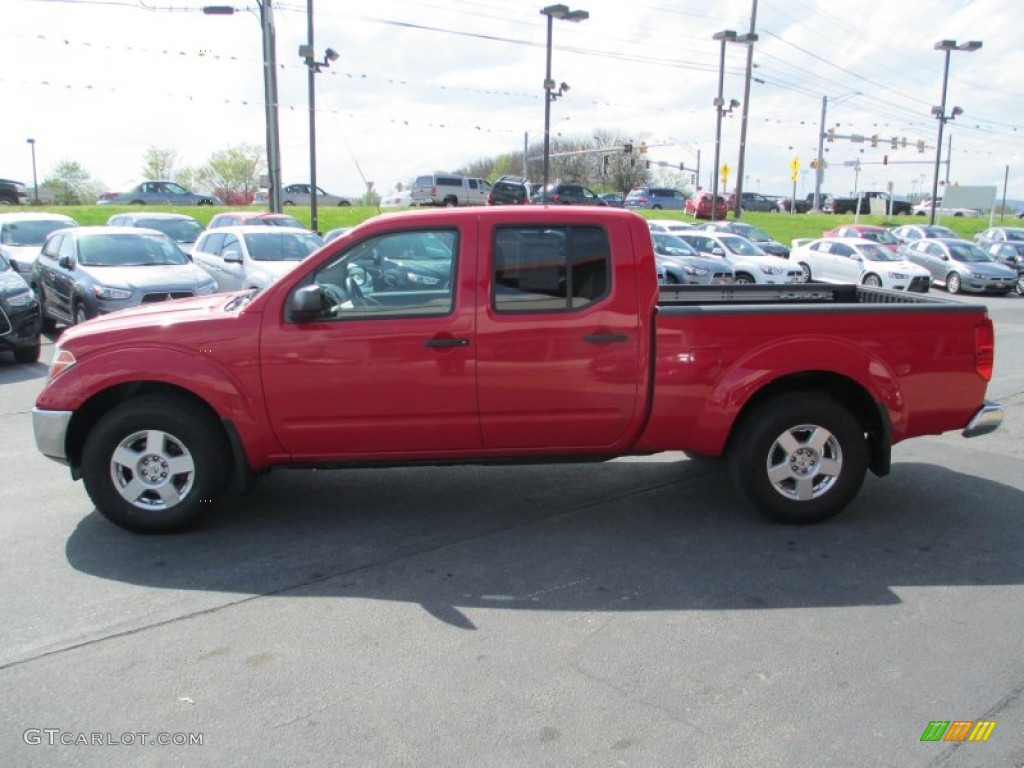 2007 Frontier SE Crew Cab 4x4 - Red Alert / Steel photo #4