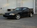 1996 Black Ford Mustang V6 Coupe  photo #2