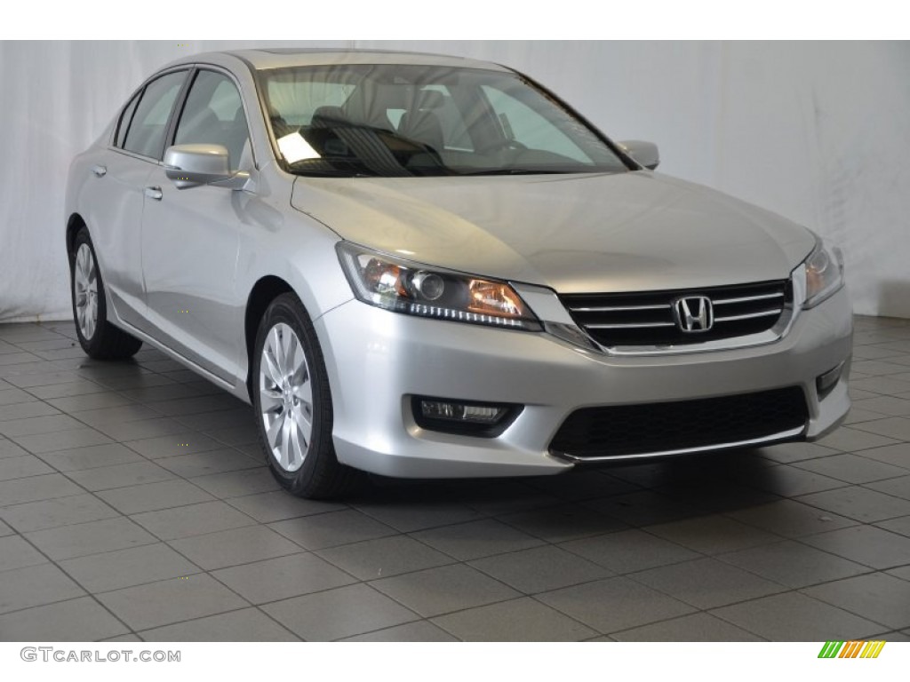 2014 Accord EX-L Sedan - Alabaster Silver Metallic / Black photo #1