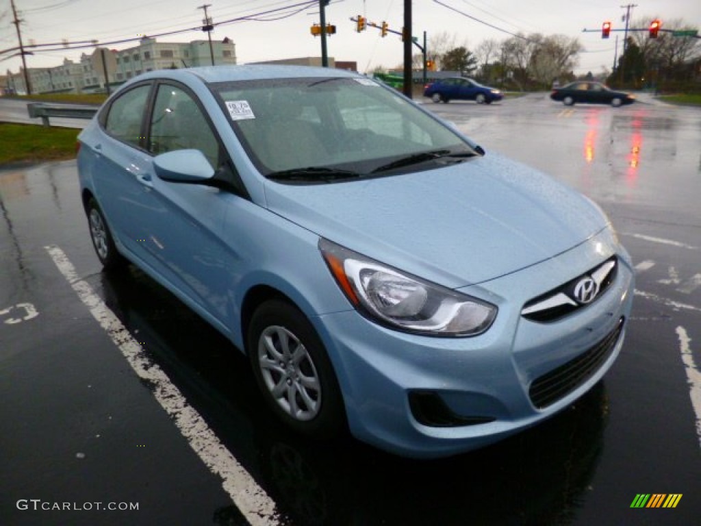 Clearwater Blue 2013 Hyundai Accent GLS 4 Door Exterior Photo #93054445