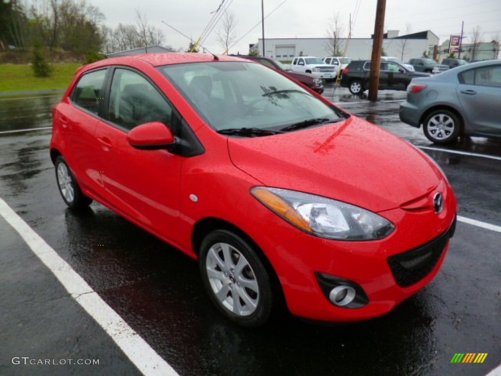 True Red 2013 Mazda MAZDA2 Touring Exterior Photo #93054625