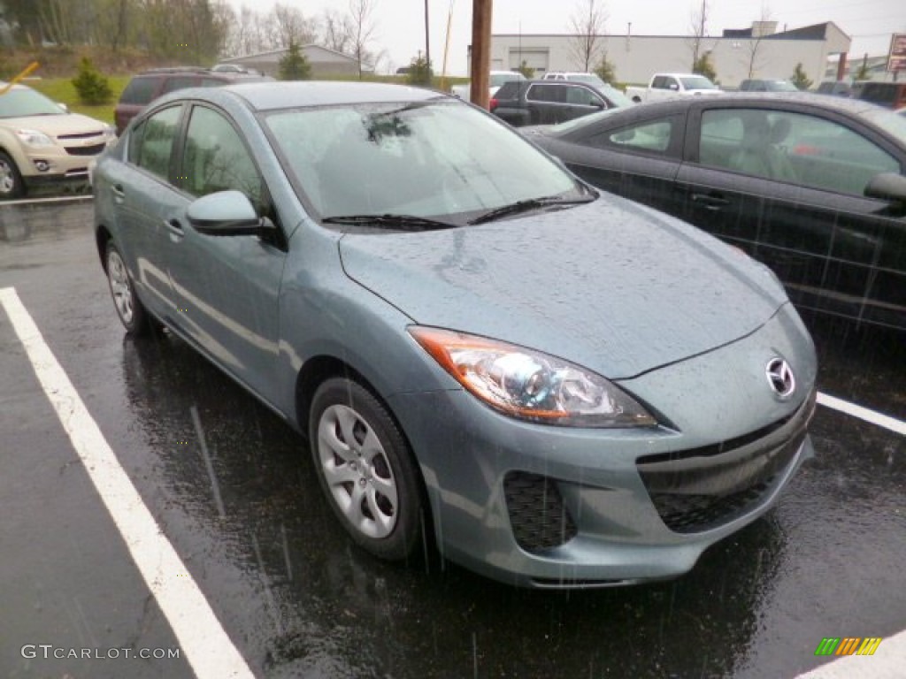 2013 MAZDA3 i Sport 4 Door - Dolphin Gray Mica / Black photo #1