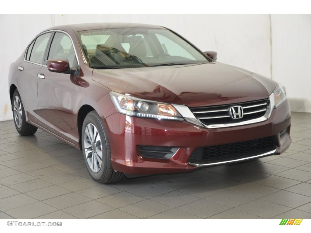 2014 Accord LX Sedan - Basque Red Pearl II / Ivory photo #1