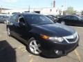 2009 Crystal Black Pearl Acura TSX Sedan  photo #2