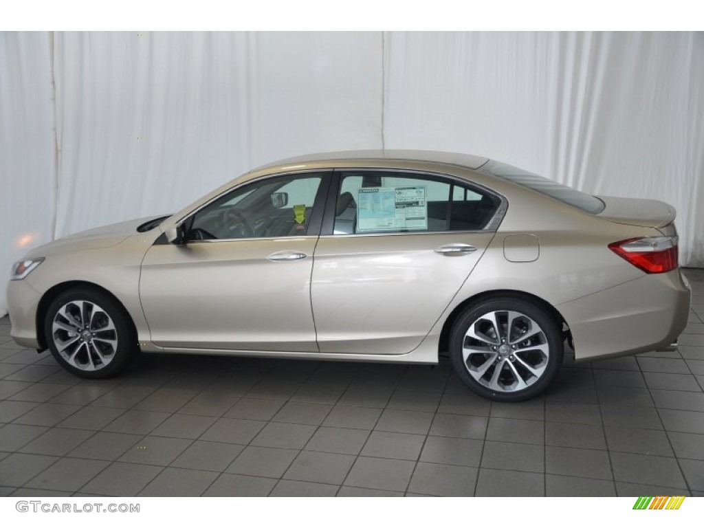 2014 Accord Sport Sedan - Champagne Frost Pearl / Black photo #7