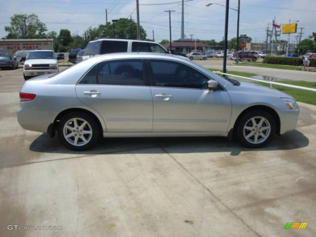 2003 Accord EX V6 Sedan - Satin Silver Metallic / Black photo #3