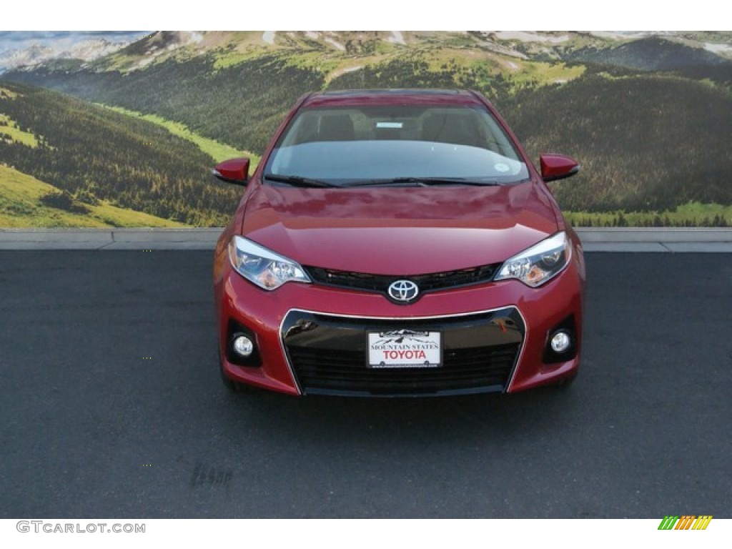 2014 Corolla S - Barcelona Red Metallic / Black photo #2