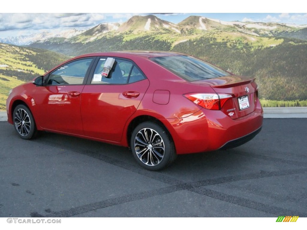 2014 Corolla S - Barcelona Red Metallic / Black photo #3