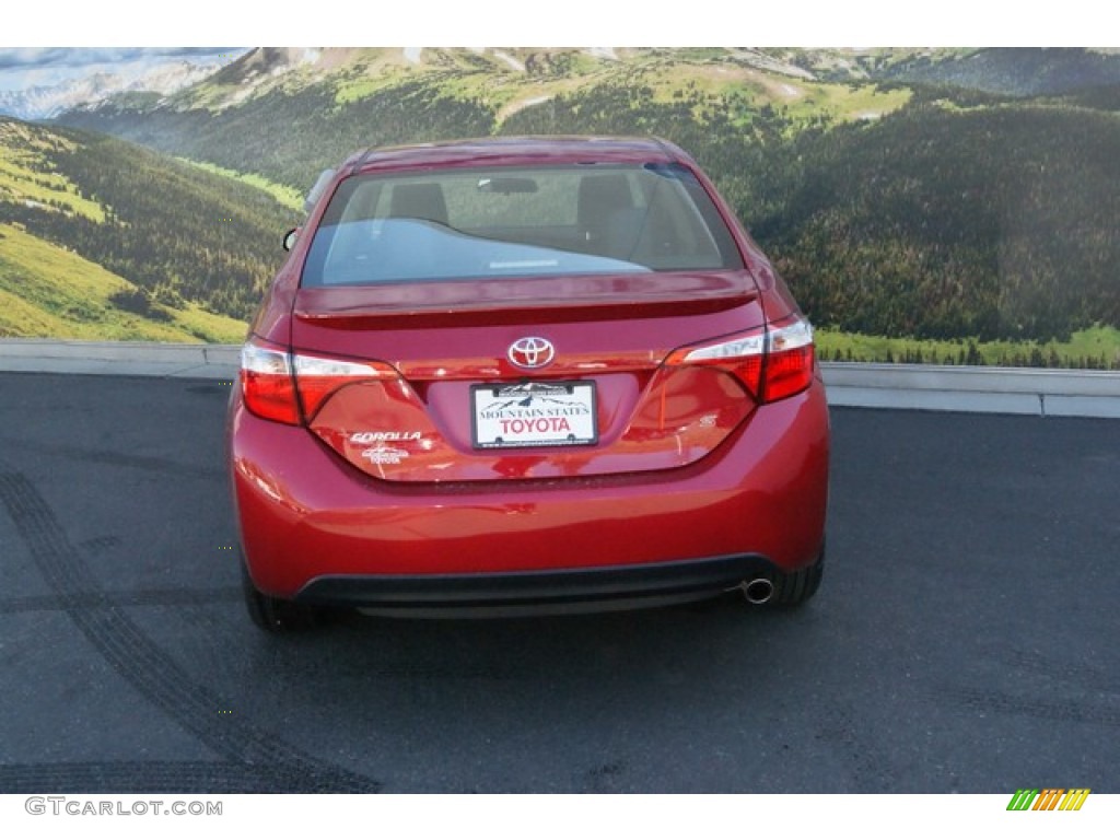 2014 Corolla S - Barcelona Red Metallic / Black photo #4