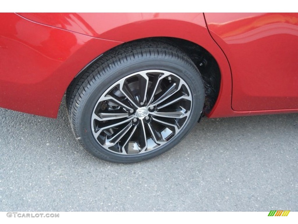 2014 Corolla S - Barcelona Red Metallic / Black photo #9