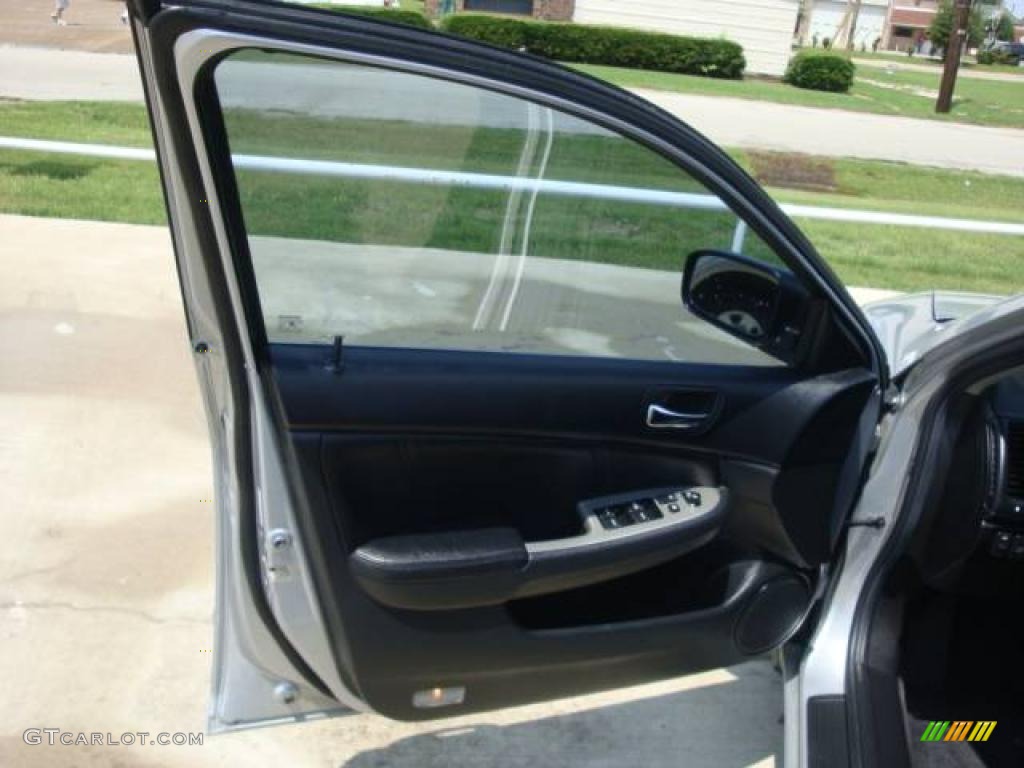 2003 Accord EX V6 Sedan - Satin Silver Metallic / Black photo #8