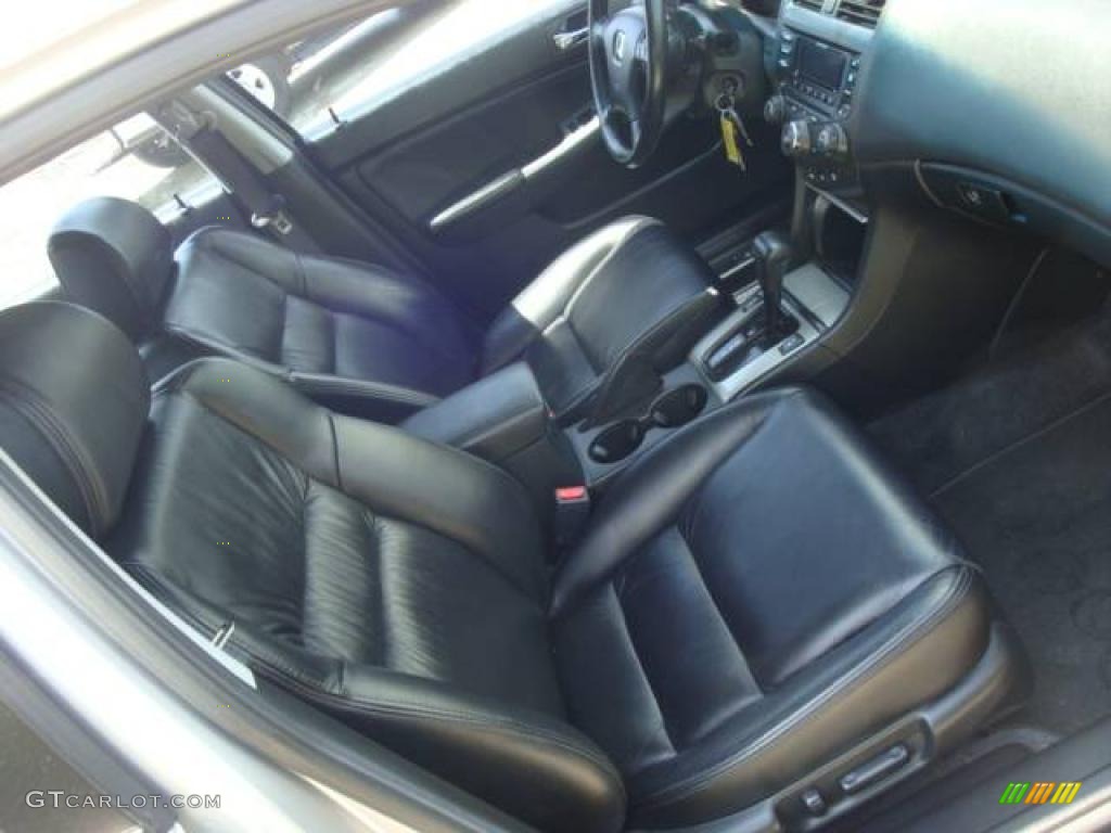 2003 Accord EX V6 Sedan - Satin Silver Metallic / Black photo #14